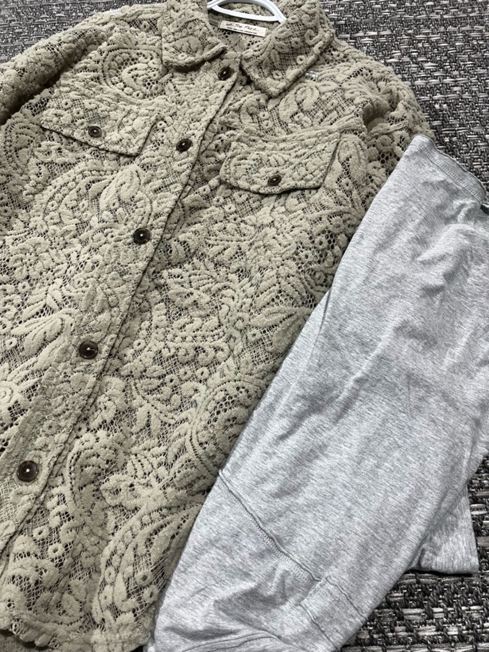 Free People | Oversized Lace Ruby Shacket - Picture 16 of 16